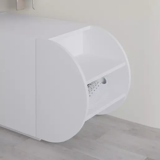 855DTE5173 Чевларник Pozy Shoe Bench - White