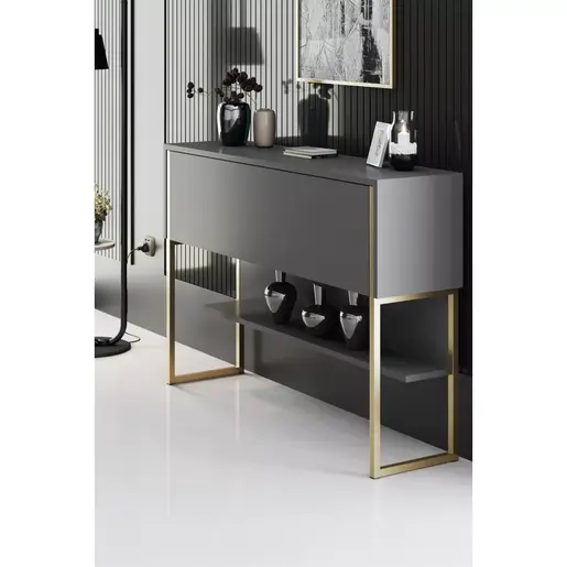 618BLY1401 Комода Luxe - Gold, Anthracite