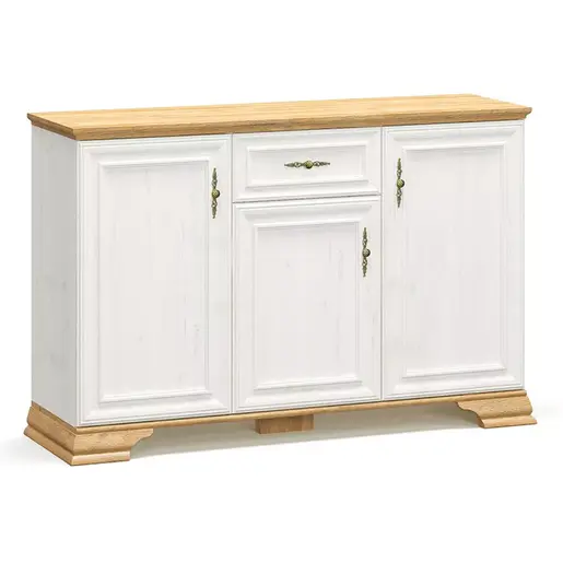 173-000027 Буфет Jaden златен даб-бела антик боја 137.5x39x88.5см