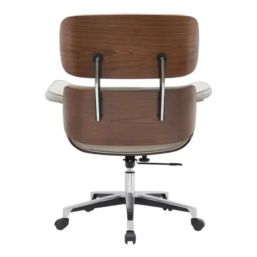 332-000014 Стол за канцеларија за менаџер Kobane беж пу-хром база 84x75x113.5cm