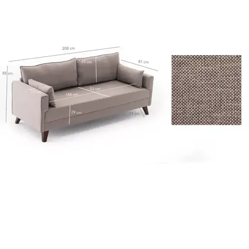 825BLC1508 Софа Seraphina Cream