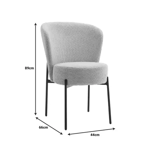 101-000092 Стол Houlian  ментол ткаенина-црн метал ногарки 46x66x89cm