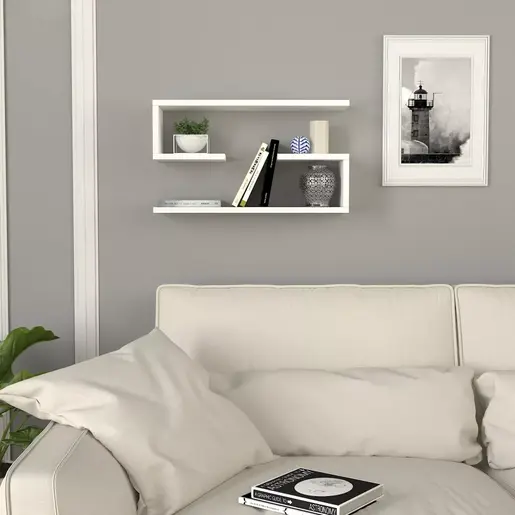756FRN1608 Ѕидна полица Jenika - White