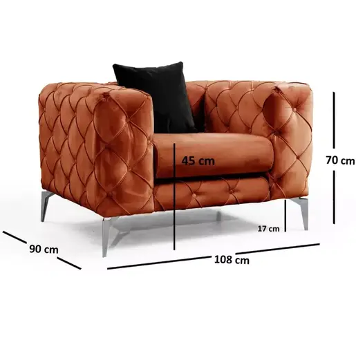 569HLN1130 Фотеља Kumamus Orange