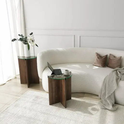 552NOS2246 Клуб Маса Lily - Walnut