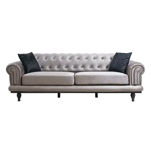 071-001165 PWF-0522 тросед сива-црна ткаенина