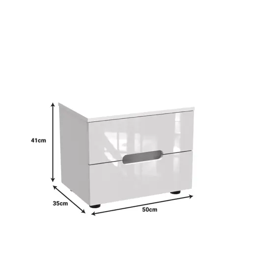 361-000019 Afina наткасна MDF бел гланц