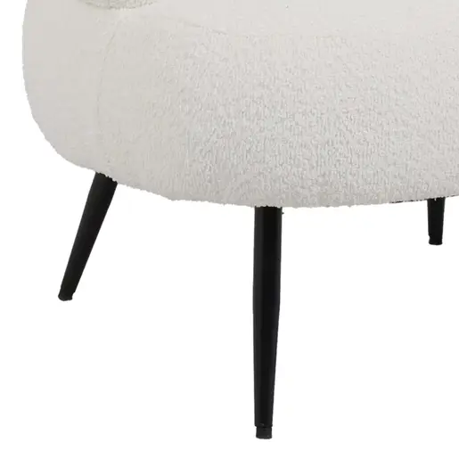 110-000091 Фотелја Foleja бела 76x75x72cm