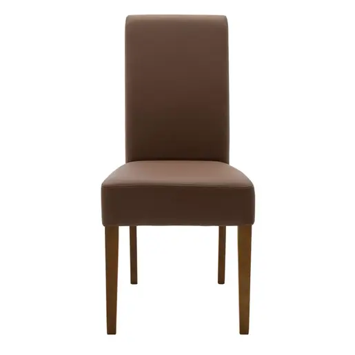 047-000032 Стол Ditta со светло кафена - дрвени ногарки орев