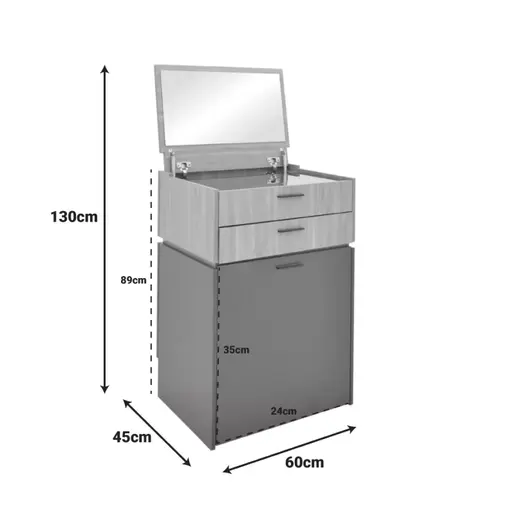 072-000155 Тоалетна маса Sonlen орев-крем