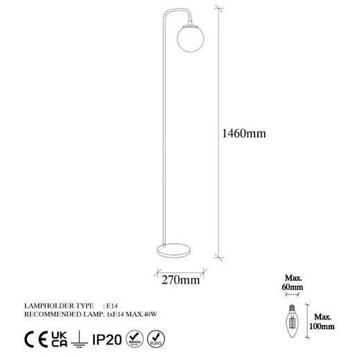 942FLG1338 Подна ламба SOLANA