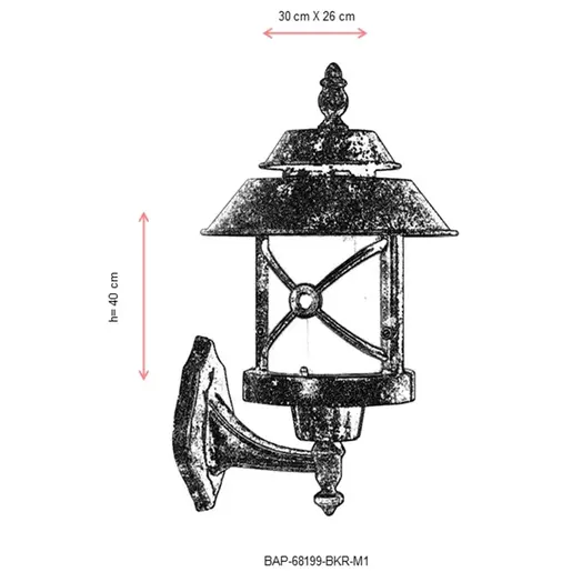 685AVN1309 Ѕидна ламба BAP-68199-BKR-M1