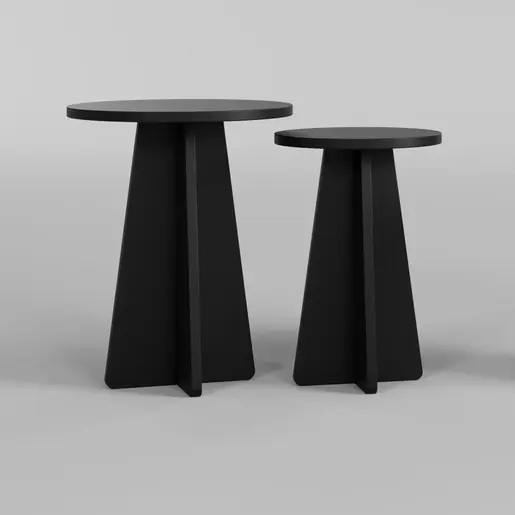 552NOS2473 Клуб маса Mushroom 2 - Black