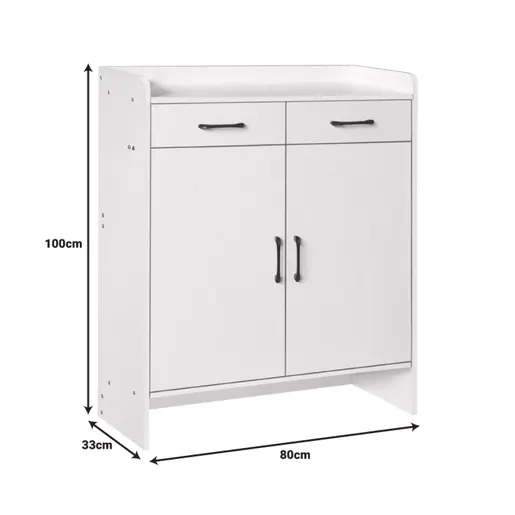 072-000145 Чевларник Gazen – бел – 80x33x100cm – за 12–16 пара чевли