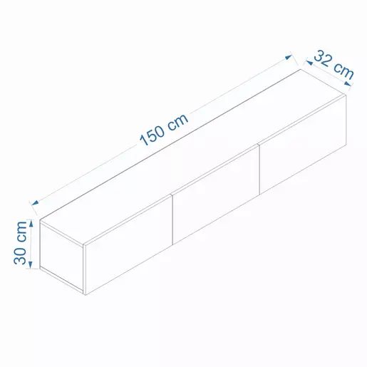 362ANT1152 Тв комода West - Anthracite