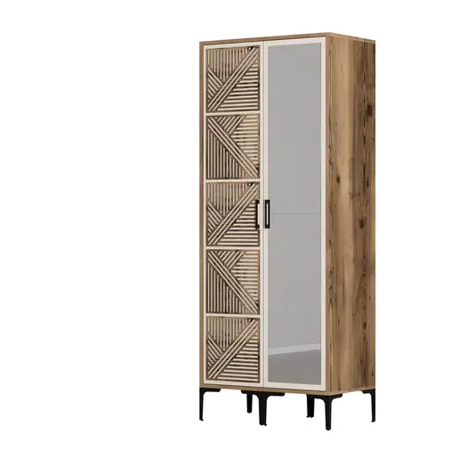 845HCT5421 Плакар Kumsal PR - Walnut, Cream