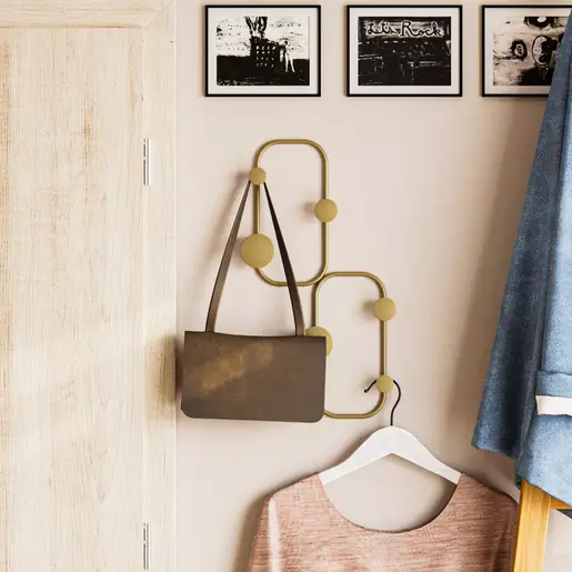 494PYT1160 Метална ѕидна закачалка Ladybug-A