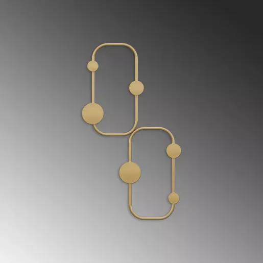 494PYT1160 Метална ѕидна закачалка Ladybug-A