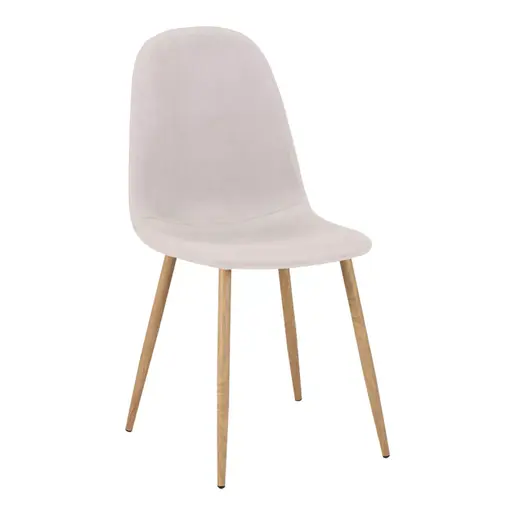 270-000041 Столица Бела Светло Сива 43.5x52x89cm