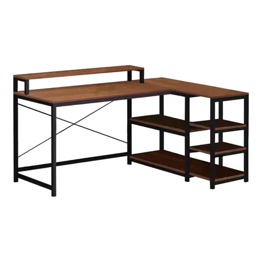 072-000123 Работна маса Tebul – реверзибилна аголна, даб, 100x60x88 см