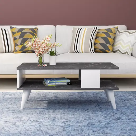 475OLV1320 Клуб Маса Ayca - Black, White