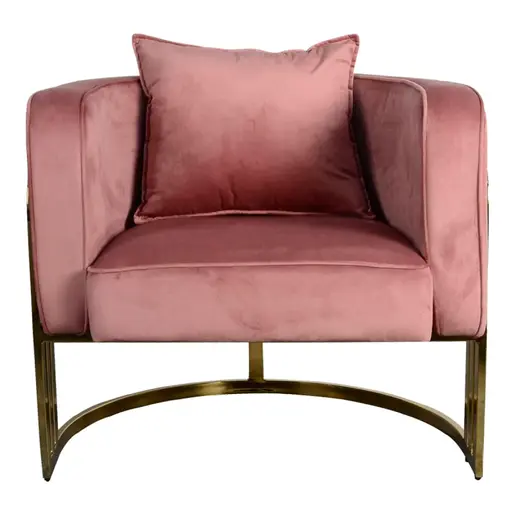 357-000021 Фотелја Roblu темно розева 72x77.4x70cm