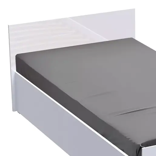 361-000020 Единечен кревет Afina во бела боја 90x200cm