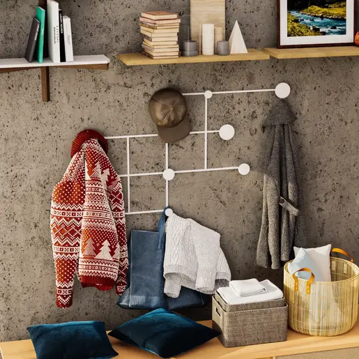 494PYT1135 Метална ѕидна закачалка Fatara-B