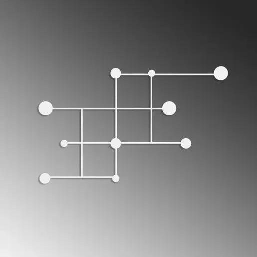 494PYT1135 Метална ѕидна закачалка Fatara-B