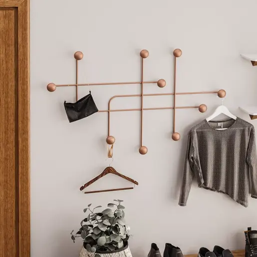 494PYT1142 Метална ѕидна закачалка Samara-C