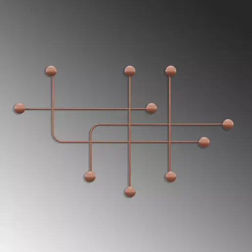 494PYT1142 Метална ѕидна закачалка Samara-C