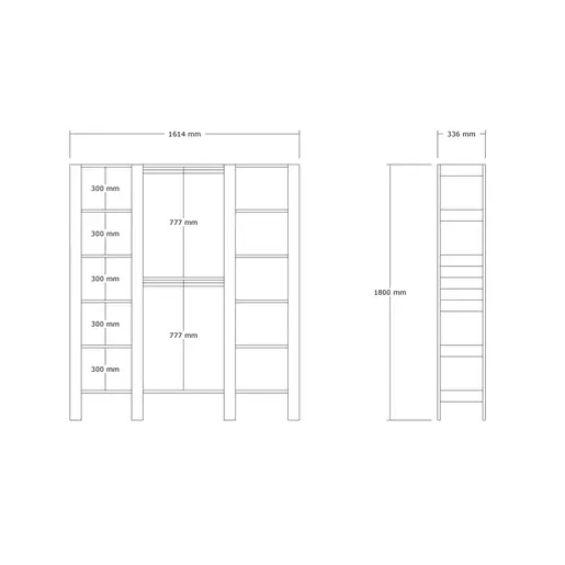 835PUQ6102 Плакар City - Walnut