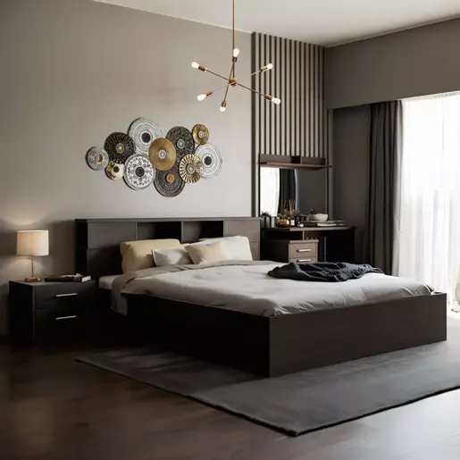 123-000036 Брачен кревет Olympus wenge