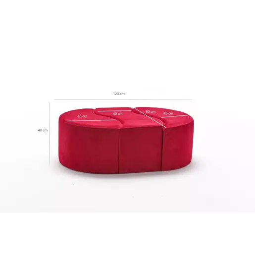 825BLC1614 Табуретка Alya Puf - Red