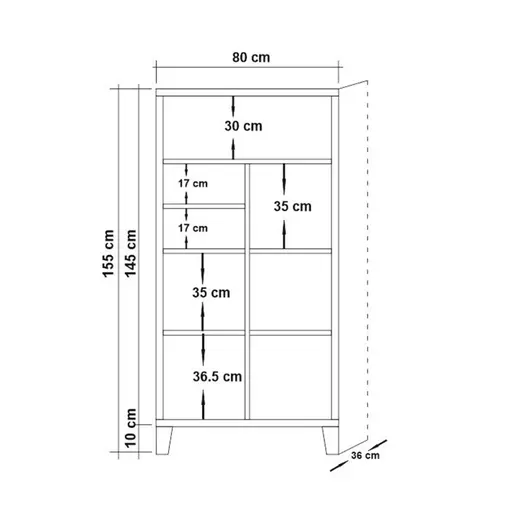 863SPH3611 Полица за книги Marina Flora - 753