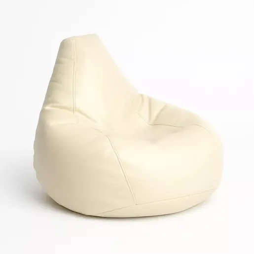 535PFT1169 Bean Bag Deri Armut - Cream