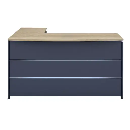 069-000010 Биро Lotus даб-антрацит 180x160x75cm