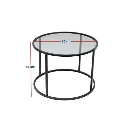 706CLN1140 Клуб Маса Startis - Black 60
