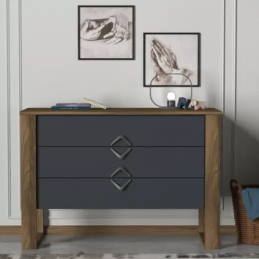 804TRH3517 Комода Bumerang - Walnut, Anthracite