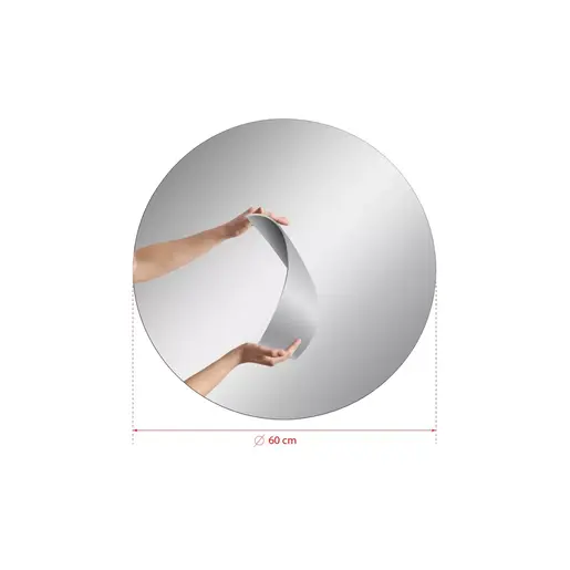 782MRL1169 Огледало Round - Diameter : 60 cm - White