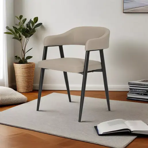 350-000029 Столица Sezan сива-беж 56x55x78cm