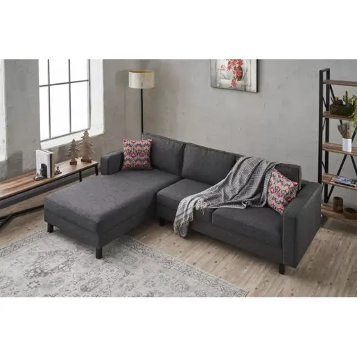 825BLC2719 Софа Kale Linen Left - Anthracite
