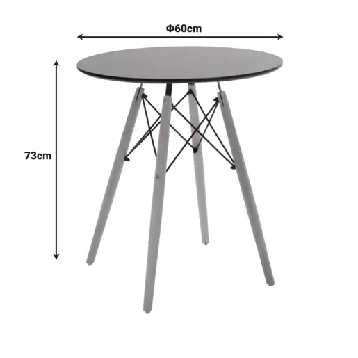 292-000111 Трпезариска маса Julita 60x73см