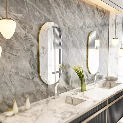 116SAM1173 Огледало Riors - Transparent, Gold