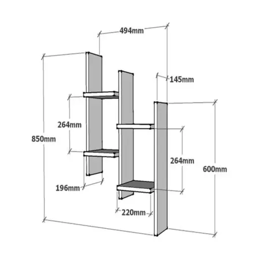 120-000553 Tabal ѕидна полица бела