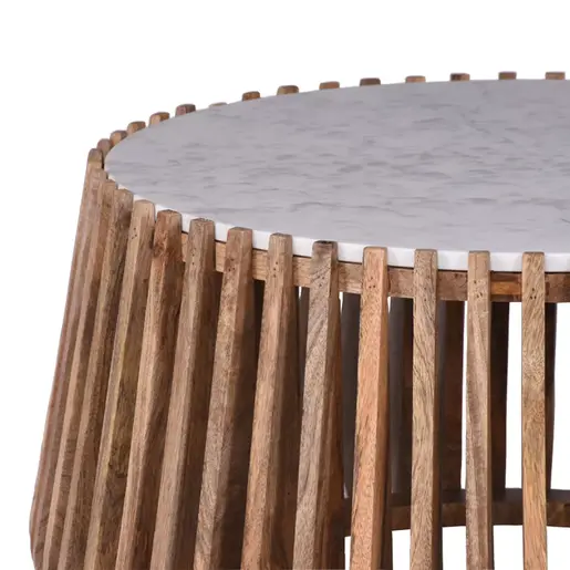 372-000016 Клуб маса Mable природна-мермер