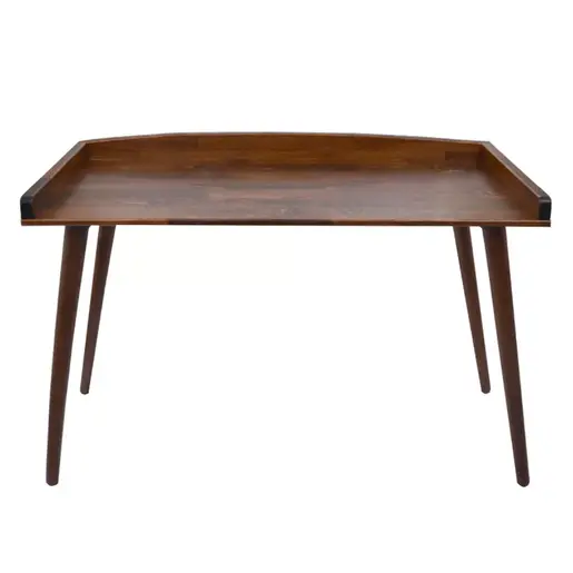 197-000068 Работна маса Brady – 119x59x75 см, конструкција од природно борова дрвена маса, боја орев