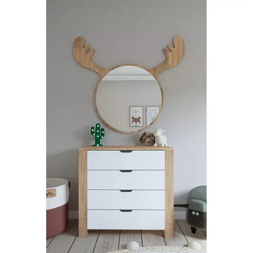 350MWD1106 Комода Nisan 1600-026 - White, Walnut