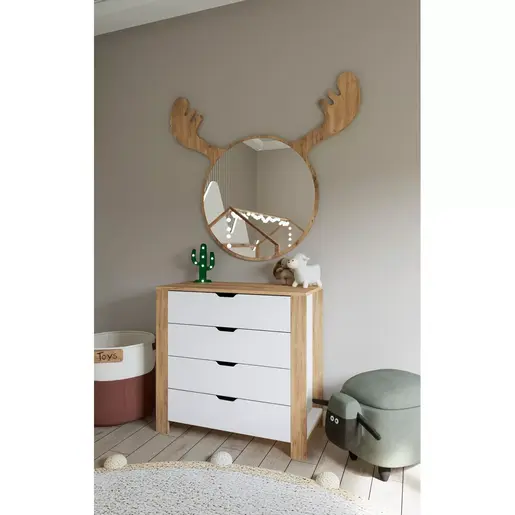 350MWD1106 Комода Nisan 1600-026 - White, Walnut