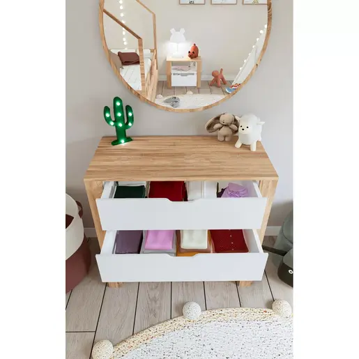 350MWD1106 Комода Nisan 1600-026 - White, Walnut